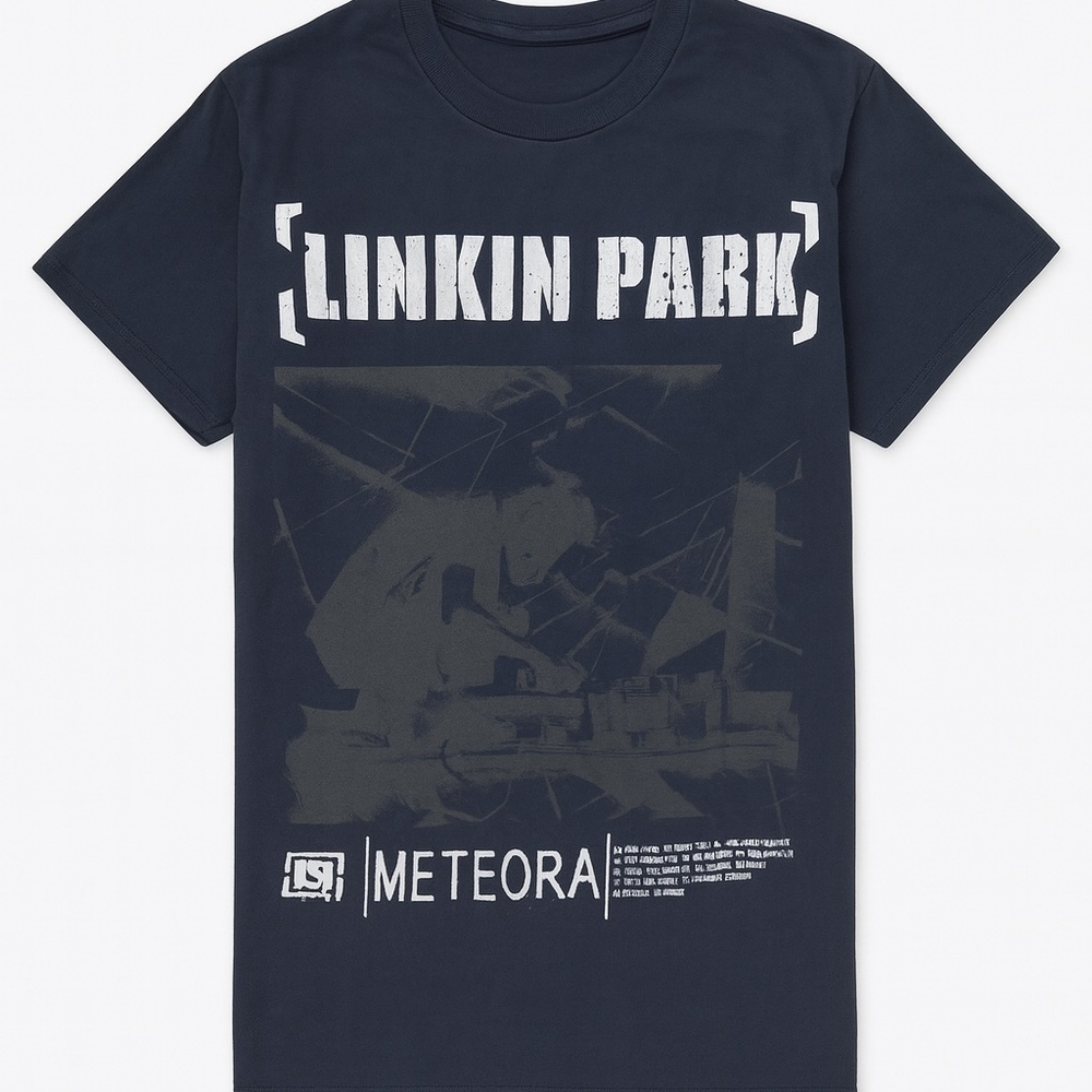 Linkin Park Black Meteora T-Shirt NWOT